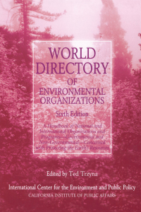 Titelbild: World Directory of Environmental Organizations 6th edition 9781853837944