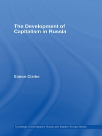 Cover image: The Development of Capitalism in Russia 1st edition 9780415368254