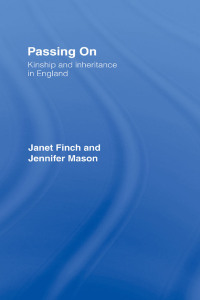 Cover image: Passing On 1st edition 9781857282764