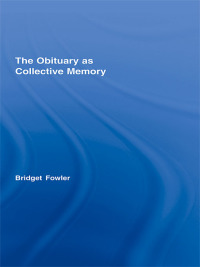 Cover image: The Obituary as Collective Memory 1st edition 9780415364935