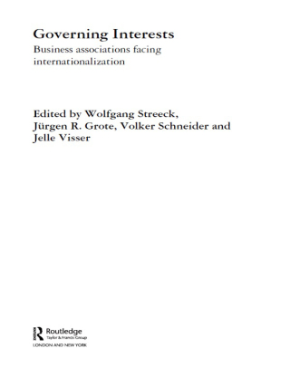 Cover image: Governing Interests 1st edition 9780415364867