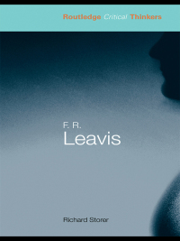Imagen de portada: F.R. Leavis 1st edition 9780415364171