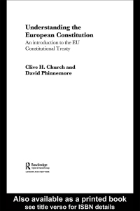 Imagen de portada: Understanding the European Constitution 1st edition 9780415363402