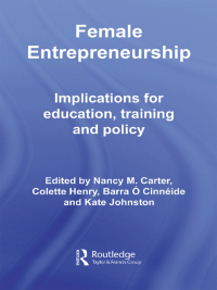 Cover image: Female Entrepreneurship 1st edition 9780415488051