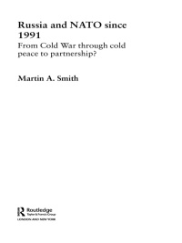 Imagen de portada: Russia and NATO since 1991 1st edition 9780415363006