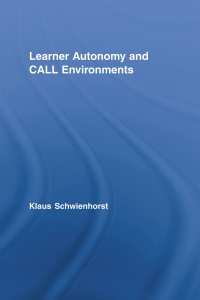 Imagen de portada: Learner Autonomy and CALL Environments 1st edition 9780415361903