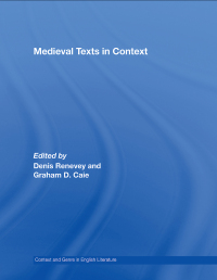 Imagen de portada: Medieval Texts in Context 1st edition 9781138868915