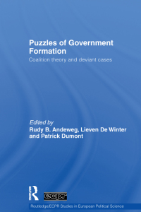 Imagen de portada: Puzzles of Government Formation 1st edition 9780415359825