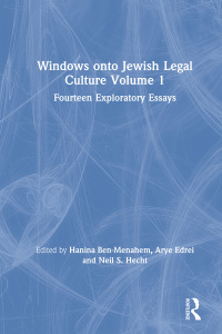 Cover image: Windows onto Jewish Legal Culture Volume 1 1st edition 9780415359788