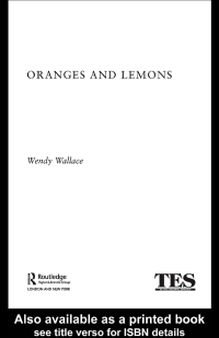 Cover image: Oranges and Lemons 1st edition 9780415359092