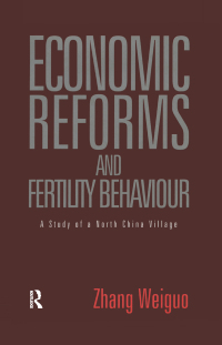 Cover image: Economic Reforms and Fertility Behaviour 1st edition 9781873410493