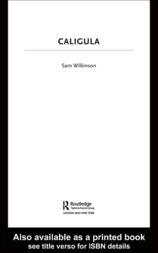 Imagen de portada: Caligula 1st edition 9780415341219