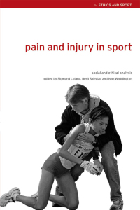 Cover image: Pain and Injury in Sport 1st edition 9780415357043