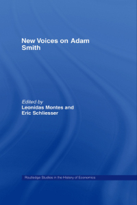 Cover image: New Voices on Adam Smith 1st edition 9780415494151