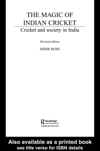Cover image: The Magic of Indian Cricket 1st edition 9780415356916