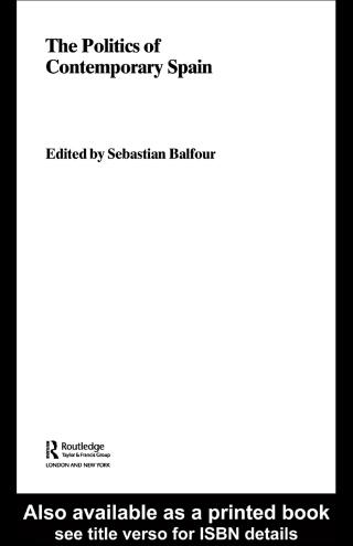 Immagine di copertina: The Politics of Contemporary Spain 1st edition 9780415356787