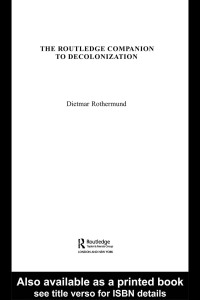 Imagen de portada: The Routledge Companion to Decolonization 1st edition 9780415356329