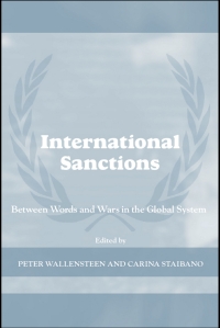 Imagen de portada: International Sanctions 1st edition 9780415355964
