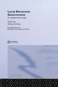 Imagen de portada: Local Electronic Government 1st edition 9780415355667