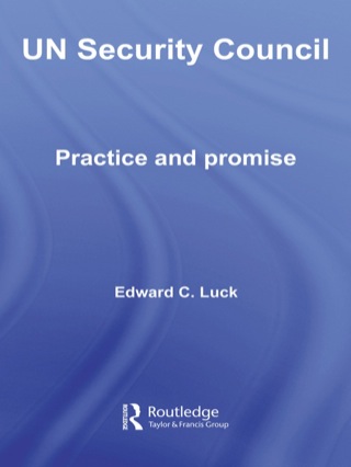 Imagen de portada: UN Security Council 1st edition 9780415355308