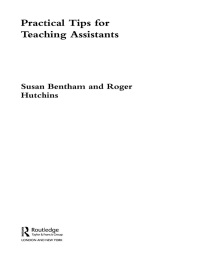 صورة الغلاف: Practical Tips for Teaching Assistants 1st edition 9781138175600