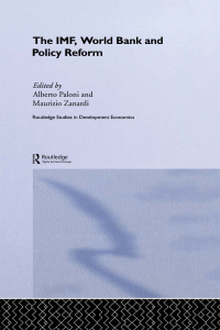 Immagine di copertina: The IMF, World Bank and Policy Reform 1st edition 9780415353991