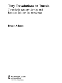 Titelbild: Tiny Revolutions in Russia 1st edition 9780415351737
