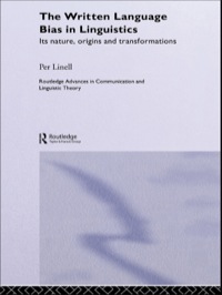 Imagen de portada: The Written Language Bias in Linguistics 1st edition 9780415511445