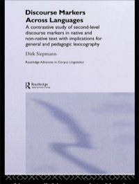 Imagen de portada: Discourse Markers Across Languages 1st edition 9780415349499