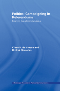 صورة الغلاف: Political Campaigning in Referendums 1st edition 9780415349413