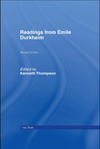 Cover image: Readings from Emile Durkheim 2nd edition 9780415349130