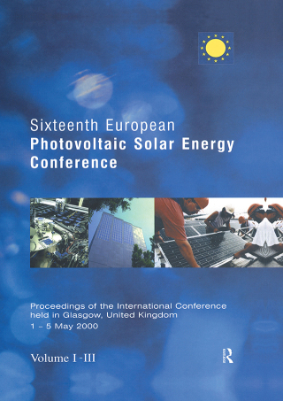 Cover image: Sixteenth European Photovoltaic Solar Energy Conference 1st edition 9781902916187