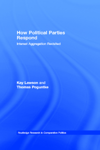Omslagafbeelding: How Political Parties Respond 1st edition 9780415347976