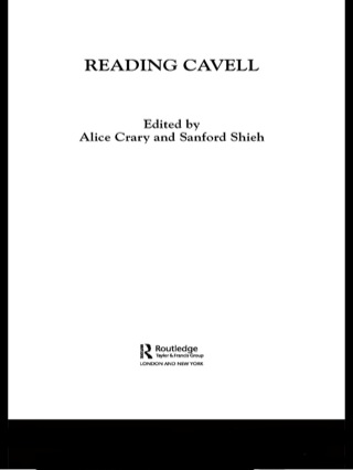 Titelbild: Reading Cavell 1st edition 9780415346399