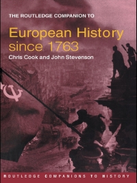 Cover image: The Routledge Companion to Modern European History since 1763 1st edition 9780415345835