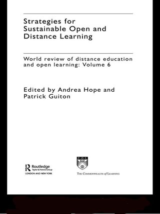 Titelbild: Strategies for Sustainable Open and Distance Learning 1st edition 9780415345255