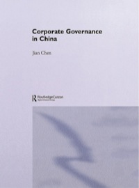 Cover image: Corporate Governance in China 1st edition 9780415345132
