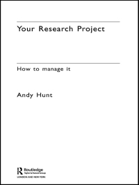 表紙画像: Your Research Project 1st edition 9780415344074