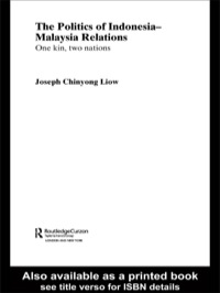 Cover image: The Politics of Indonesia-Malaysia Relations 1st edition 9780415341325