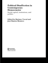 Imagen de portada: Political Disaffection in Contemporary Democracies 1st edition 9780415511384