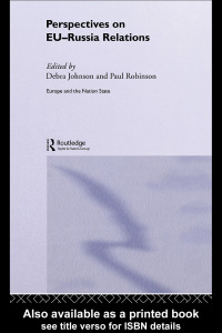 صورة الغلاف: Perspectives on EU-Russia Relations 1st edition 9780415339858