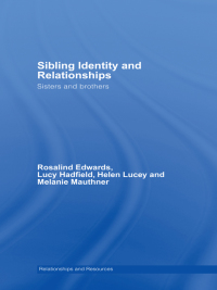 Imagen de portada: Sibling Identity and Relationships 1st edition 9780415339308