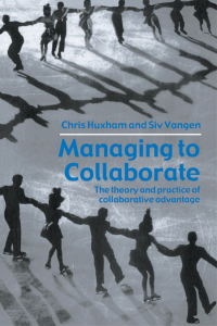 Immagine di copertina: Managing to Collaborate 1st edition 9780415339209