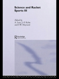صورة الغلاف: Science and Racket Sports III 1st edition 9780415338400