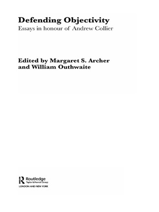 Titelbild: Defending Objectivity 1st edition 9780415434591