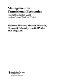 Cover image: Management in Transitional Economies 1st edition 9780415336703