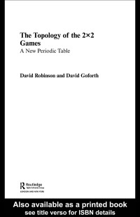 Titelbild: Topology of 2x2 Games 1st edition 9780415336093