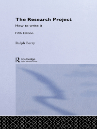 صورة الغلاف: The Research Project 5th edition 9780415334440