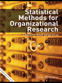 Imagen de portada: Statistical Methods for Organizational Research 1st edition 9780415334242