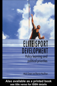 Imagen de portada: Elite Sport Development 1st edition 9780415331821